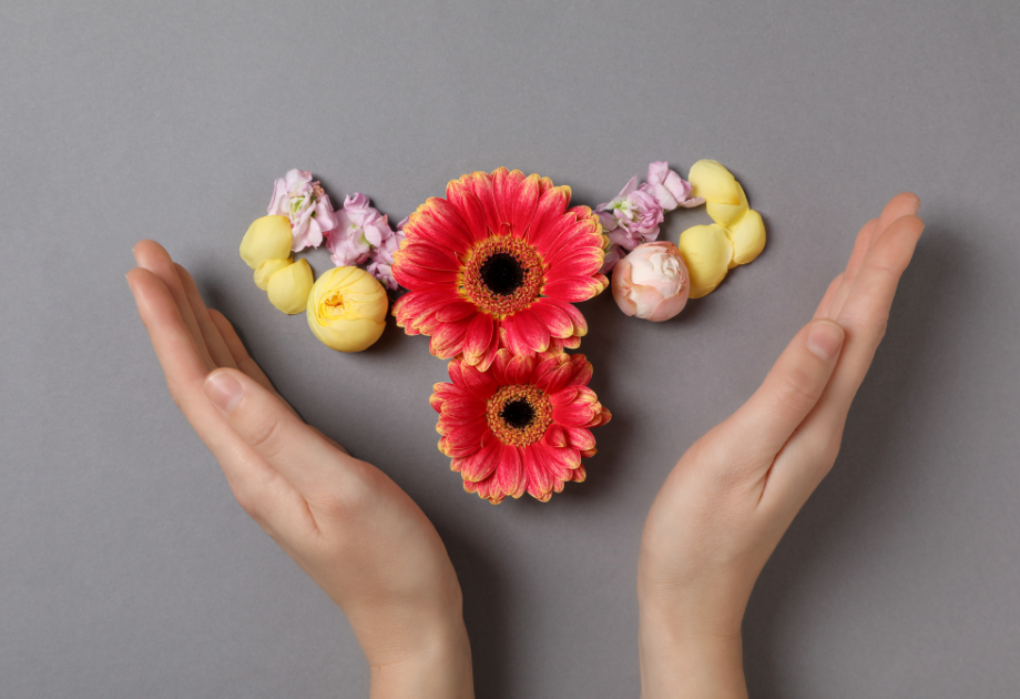 flowers in the shape of a uterus
